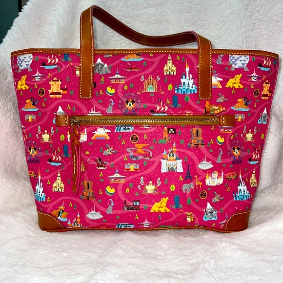 Dooney & Bourke Park Life Tote Castle Walt Disney World Attractions EUC - Picture 6 of 8